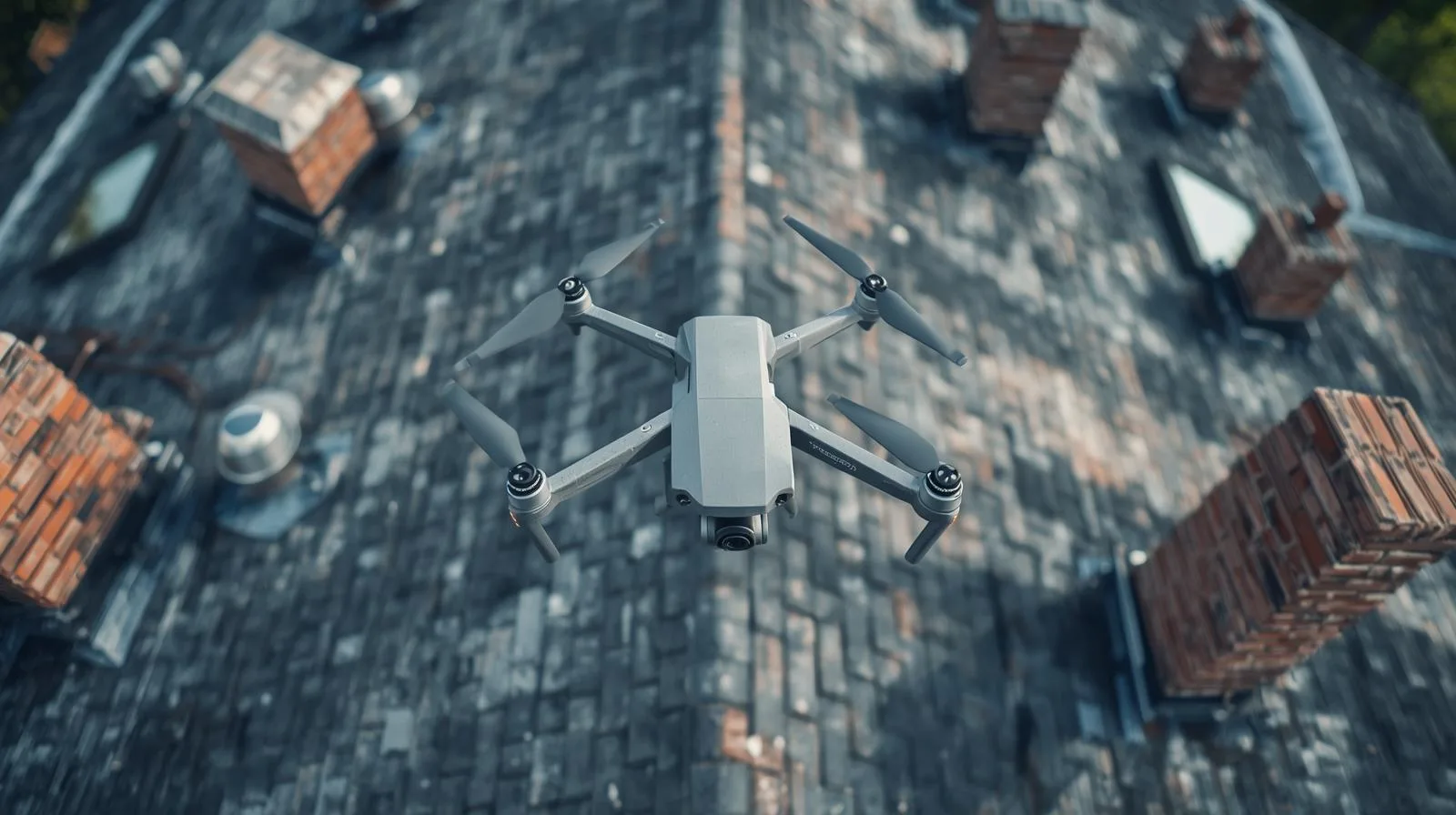 przeglady dachow dronem inspekcja budynkow